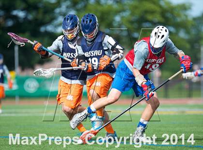 Thumbnail 1 in Nassau vs Suffolk (Long Island Showcase, Rising Seniors) photogallery.