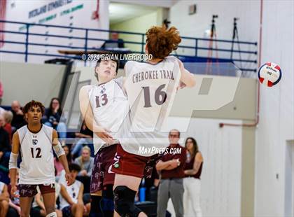 Thumbnail 3 in Eaglecrest vs. Cherokee Trail (CHSAA 5A Round 1) photogallery.