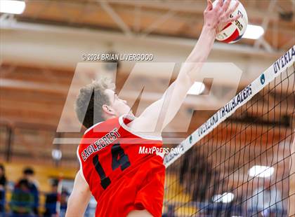 Thumbnail 3 in Eaglecrest vs. Cherokee Trail (CHSAA 5A Round 1) photogallery.