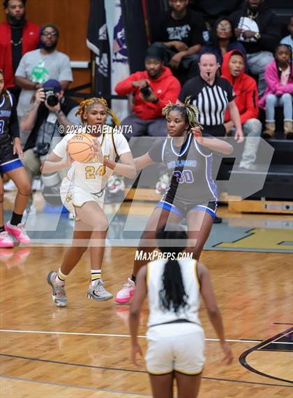 Thumbnail 1 in Fairmont vs. St. Pauls  (2023 Robeson County Shootout) Championship photogallery.