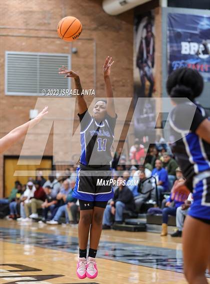 Thumbnail 1 in Fairmont vs. St. Pauls  (2023 Robeson County Shootout) Championship photogallery.