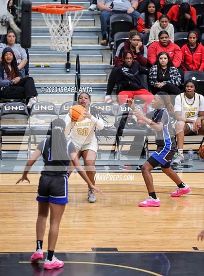 Thumbnail 1 in Fairmont vs. St. Pauls  (2023 Robeson County Shootout) Championship photogallery.