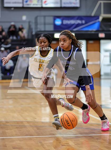 Thumbnail 1 in Fairmont vs. St. Pauls  (2023 Robeson County Shootout) Championship photogallery.