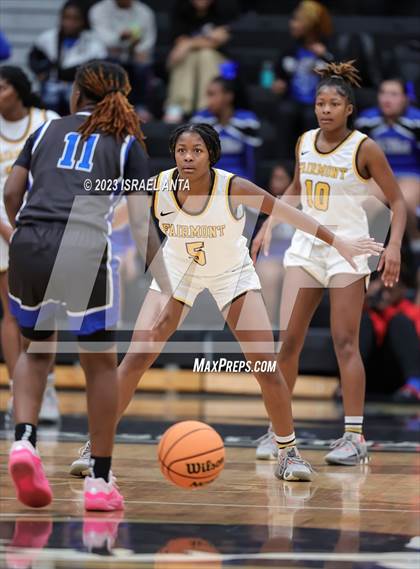 Thumbnail 1 in Fairmont vs. St. Pauls  (2023 Robeson County Shootout) Championship photogallery.