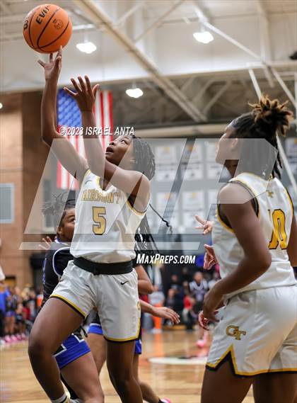 Thumbnail 1 in Fairmont vs. St. Pauls  (2023 Robeson County Shootout) Championship photogallery.