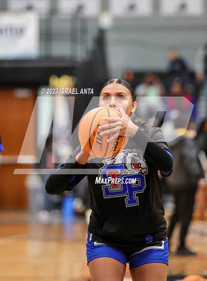 Thumbnail 1 in Fairmont vs. St. Pauls  (2023 Robeson County Shootout) Championship photogallery.