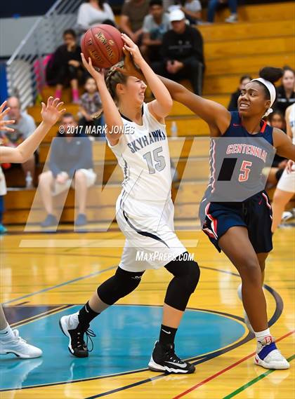 Thumbnail 3 in Centennial vs. Deer Valley (DVHS Skyhawks Thanksgiving Tournament)  photogallery.