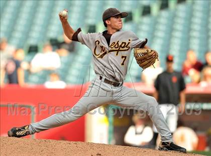 Thumbnail 3 in Huntington Beach vs. Crespi (CIF SS D2 Final) photogallery.