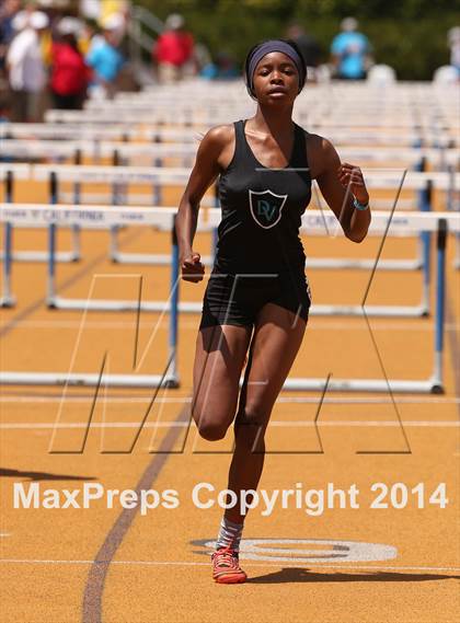 Thumbnail 3 in CIF NCS Masters Track and Field (Girls 100 Meter Hurdles Prelims and Finals) photogallery.