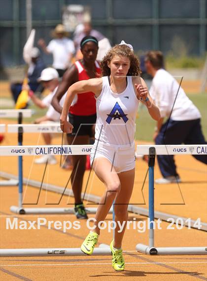 Thumbnail 3 in CIF NCS Masters Track and Field (Girls 100 Meter Hurdles Prelims and Finals) photogallery.