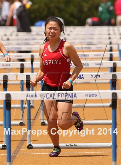 Thumbnail 1 in CIF NCS Masters Track and Field (Girls 100 Meter Hurdles Prelims and Finals) photogallery.