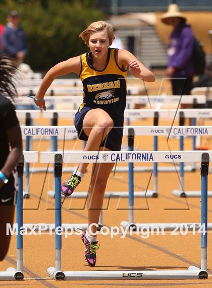 Thumbnail 2 in CIF NCS Masters Track and Field (Girls 100 Meter Hurdles Prelims and Finals) photogallery.