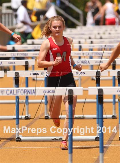 Thumbnail 2 in CIF NCS Masters Track and Field (Girls 100 Meter Hurdles Prelims and Finals) photogallery.