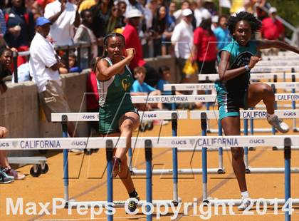 Thumbnail 1 in CIF NCS Masters Track and Field (Girls 100 Meter Hurdles Prelims and Finals) photogallery.