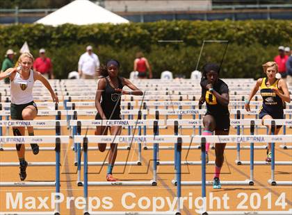 Thumbnail 2 in CIF NCS Masters Track and Field (Girls 100 Meter Hurdles Prelims and Finals) photogallery.