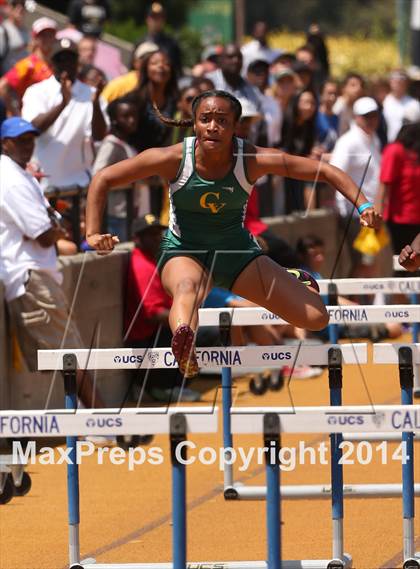 Thumbnail 2 in CIF NCS Masters Track and Field (Girls 100 Meter Hurdles Prelims and Finals) photogallery.