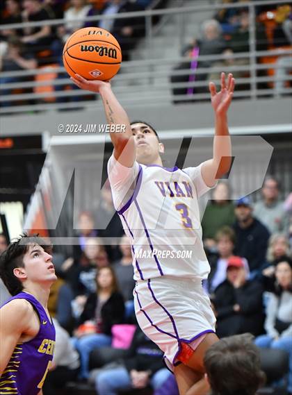 Thumbnail 3 in Vian vs Central (Sequoyah County Tournament) photogallery.