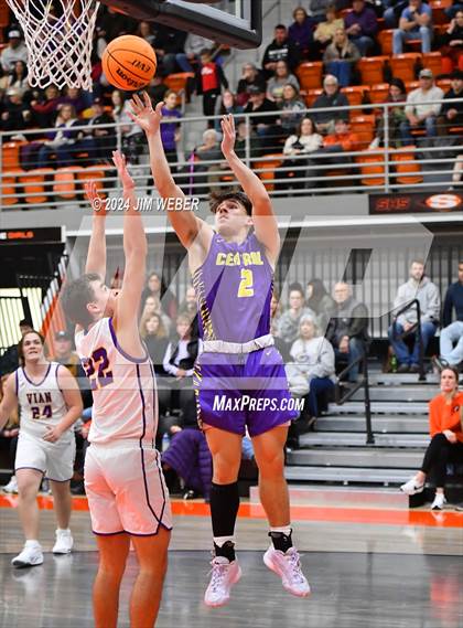 Thumbnail 3 in Vian vs Central (Sequoyah County Tournament) photogallery.