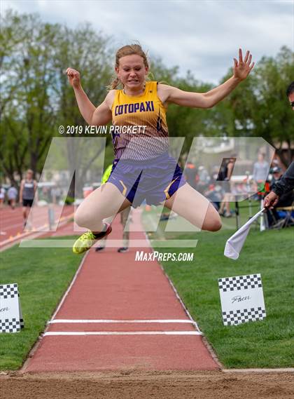 Thumbnail 1 in CHSAA Track and Field 1A Championships (Girls Long Jump)  photogallery.