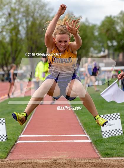 Thumbnail 1 in CHSAA Track and Field 1A Championships (Girls Long Jump)  photogallery.