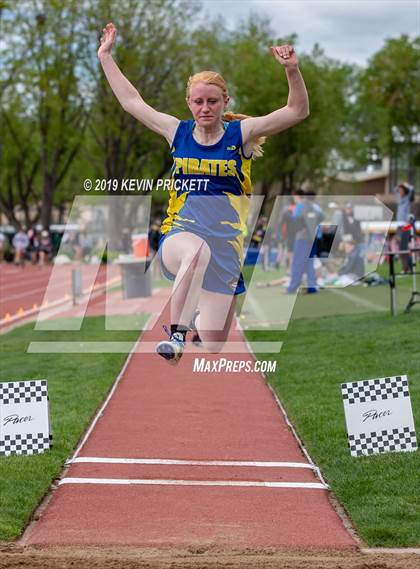Thumbnail 2 in CHSAA Track and Field 1A Championships (Girls Long Jump)  photogallery.