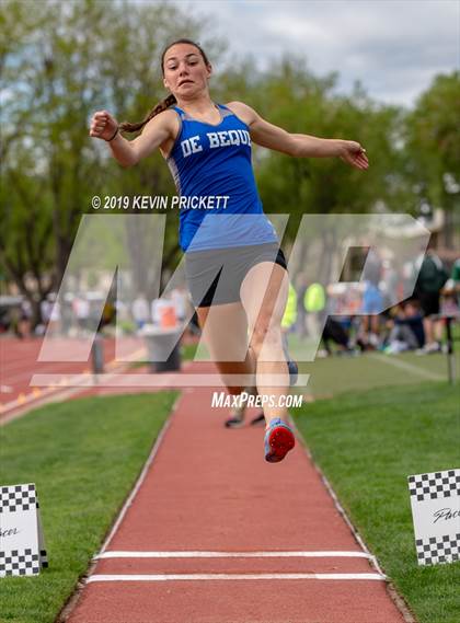 Thumbnail 3 in CHSAA Track and Field 1A Championships (Girls Long Jump)  photogallery.