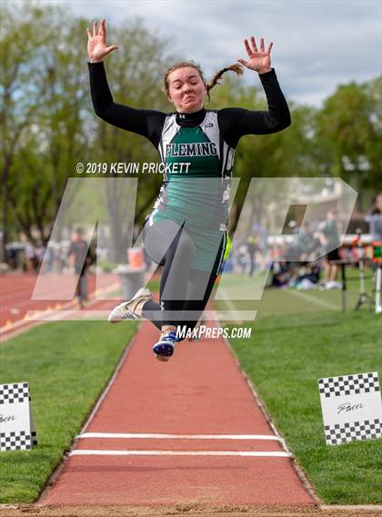 Thumbnail 2 in CHSAA Track and Field 1A Championships (Girls Long Jump)  photogallery.