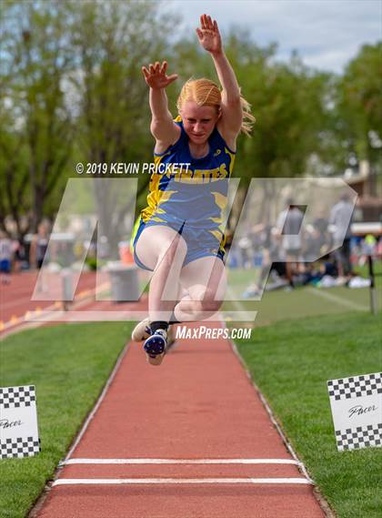 Thumbnail 1 in CHSAA Track and Field 1A Championships (Girls Long Jump)  photogallery.