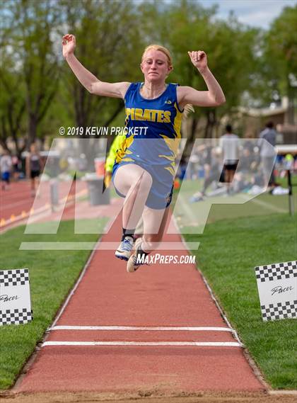 Thumbnail 2 in CHSAA Track and Field 1A Championships (Girls Long Jump)  photogallery.
