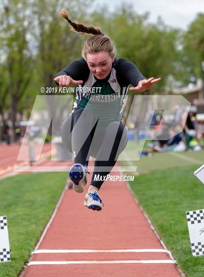 Thumbnail 1 in CHSAA Track and Field 1A Championships (Girls Long Jump)  photogallery.