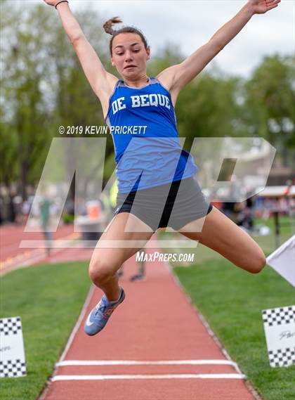 Thumbnail 1 in CHSAA Track and Field 1A Championships (Girls Long Jump)  photogallery.