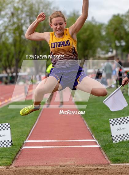 Thumbnail 3 in CHSAA Track and Field 1A Championships (Girls Long Jump)  photogallery.