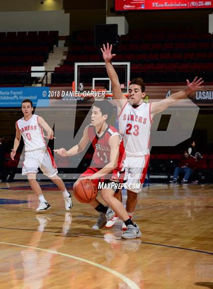 Thumbnail 2 in LaSalle Academy vs Somers (Slam Dunk Tournament) photogallery.