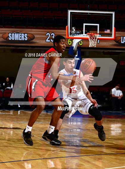 Thumbnail 2 in LaSalle Academy vs Somers (Slam Dunk Tournament) photogallery.