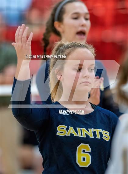 Thumbnail 3 in John Paul II Catholic vs Freedom Christian Academy (NCISAA 2A State Quarterfinals) photogallery.