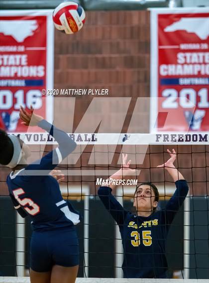 Thumbnail 3 in John Paul II Catholic vs Freedom Christian Academy (NCISAA 2A State Quarterfinals) photogallery.