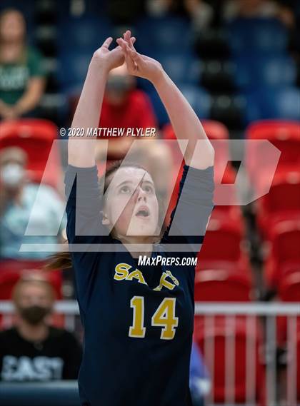 Thumbnail 2 in John Paul II Catholic vs Freedom Christian Academy (NCISAA 2A State Quarterfinals) photogallery.
