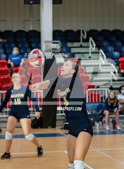 Thumbnail 1 in John Paul II Catholic vs Freedom Christian Academy (NCISAA 2A State Quarterfinals) photogallery.