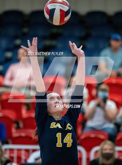 Thumbnail 2 in John Paul II Catholic vs Freedom Christian Academy (NCISAA 2A State Quarterfinals) photogallery.
