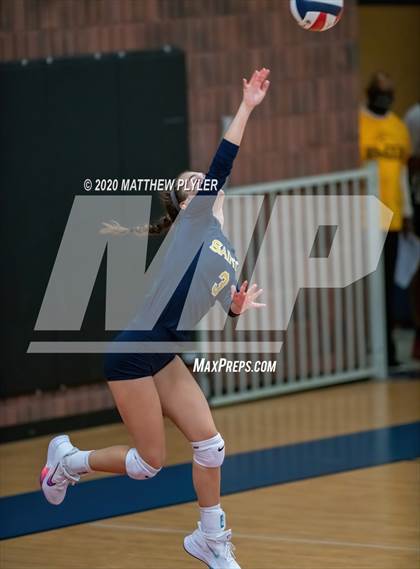 Thumbnail 2 in John Paul II Catholic vs Freedom Christian Academy (NCISAA 2A State Quarterfinals) photogallery.