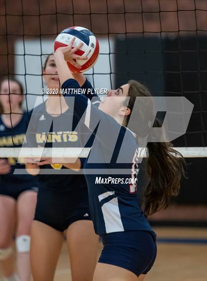Thumbnail 1 in John Paul II Catholic vs Freedom Christian Academy (NCISAA 2A State Quarterfinals) photogallery.