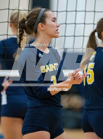 Thumbnail 3 in John Paul II Catholic vs Freedom Christian Academy (NCISAA 2A State Quarterfinals) photogallery.