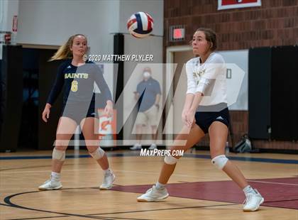 Thumbnail 2 in John Paul II Catholic vs Freedom Christian Academy (NCISAA 2A State Quarterfinals) photogallery.