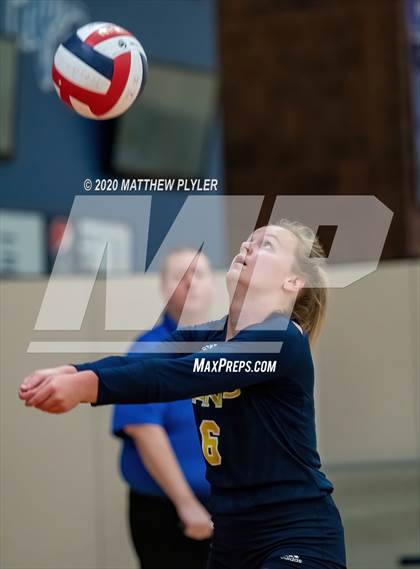 Thumbnail 2 in John Paul II Catholic vs Freedom Christian Academy (NCISAA 2A State Quarterfinals) photogallery.