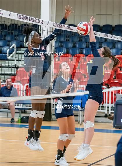 Thumbnail 2 in John Paul II Catholic vs Freedom Christian Academy (NCISAA 2A State Quarterfinals) photogallery.