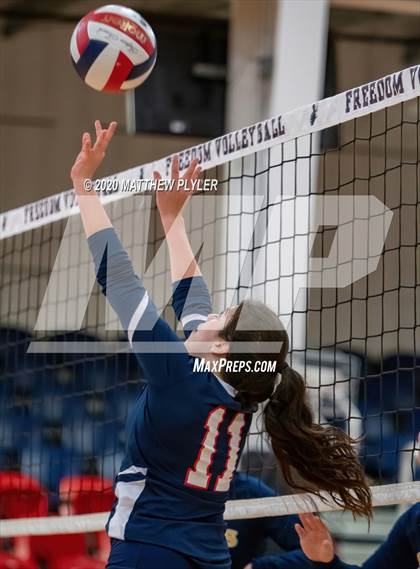 Thumbnail 3 in John Paul II Catholic vs Freedom Christian Academy (NCISAA 2A State Quarterfinals) photogallery.
