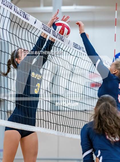 Thumbnail 2 in John Paul II Catholic vs Freedom Christian Academy (NCISAA 2A State Quarterfinals) photogallery.