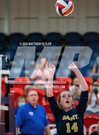 Thumbnail 2 in John Paul II Catholic vs Freedom Christian Academy (NCISAA 2A State Quarterfinals) photogallery.