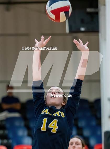 Thumbnail 1 in John Paul II Catholic vs Freedom Christian Academy (NCISAA 2A State Quarterfinals) photogallery.
