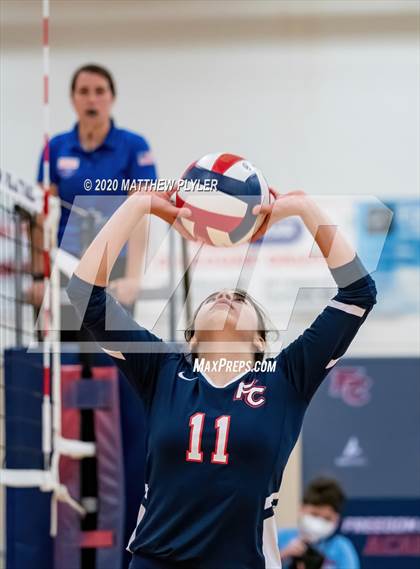 Thumbnail 1 in John Paul II Catholic vs Freedom Christian Academy (NCISAA 2A State Quarterfinals) photogallery.